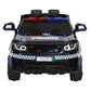Rigo Kids Ride On Car Inspired Patrol Police Electric Powered Toy Cars Black