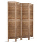 Artiss Room Divider Privacy Screen Foldable Partition Stand 4 Panel Brown