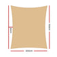 Instahut 6x7m280gsm Shade Sail Sun Shadecloth Canopy Square