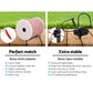 Giantz 5km Solar Electric Fence Energiser Charger with 500M Tape and 25pcs Insulators