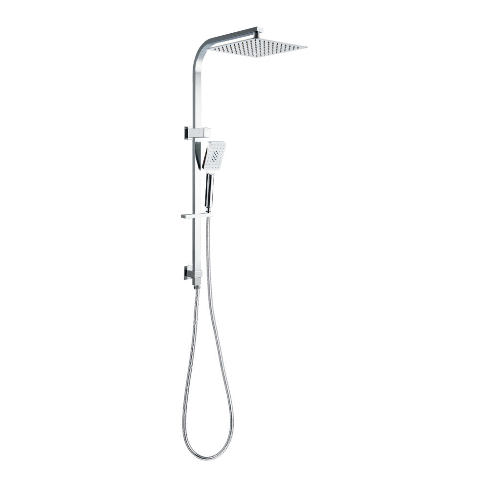 Cefito WELS 10'' Rain Shower Head Set Round Handheld High Pressure Wall Chrome