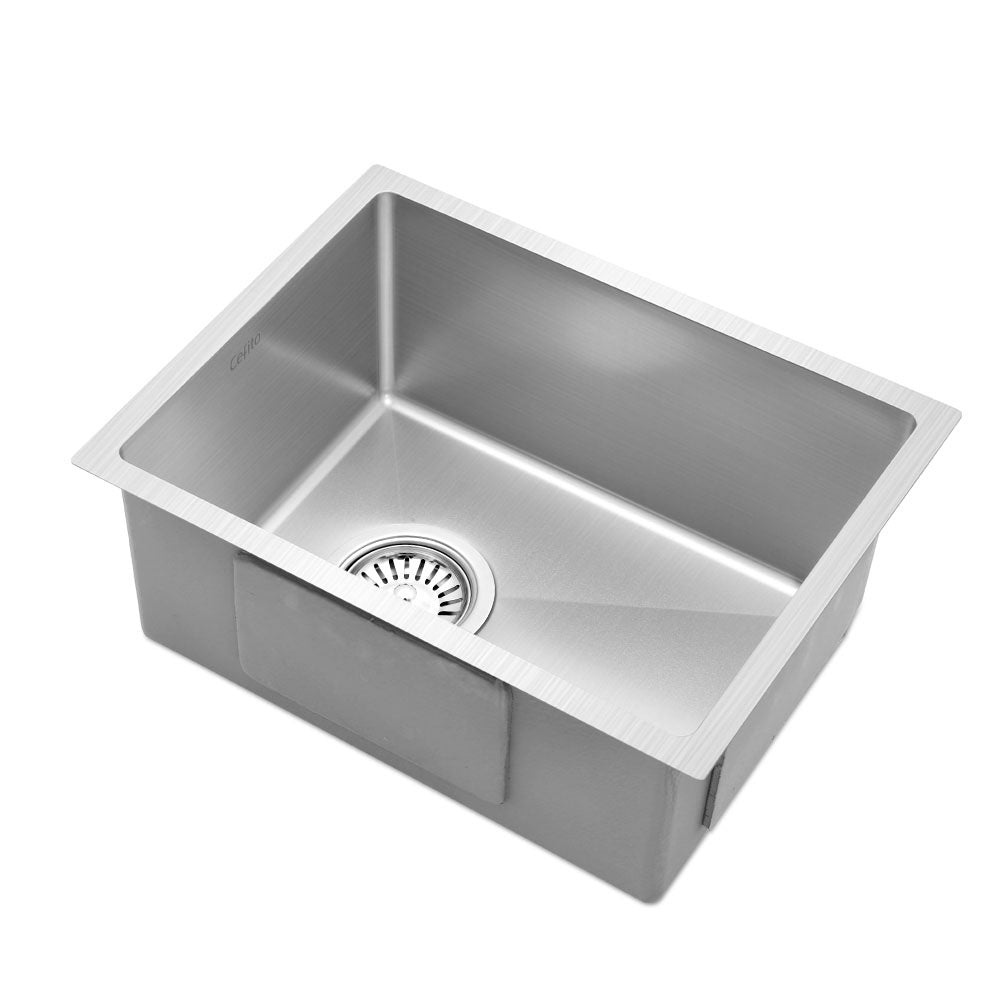 Cefito 34cm x 44cm Stainless Steel Kitchen Sink Under/Top/Flush Mount Silver