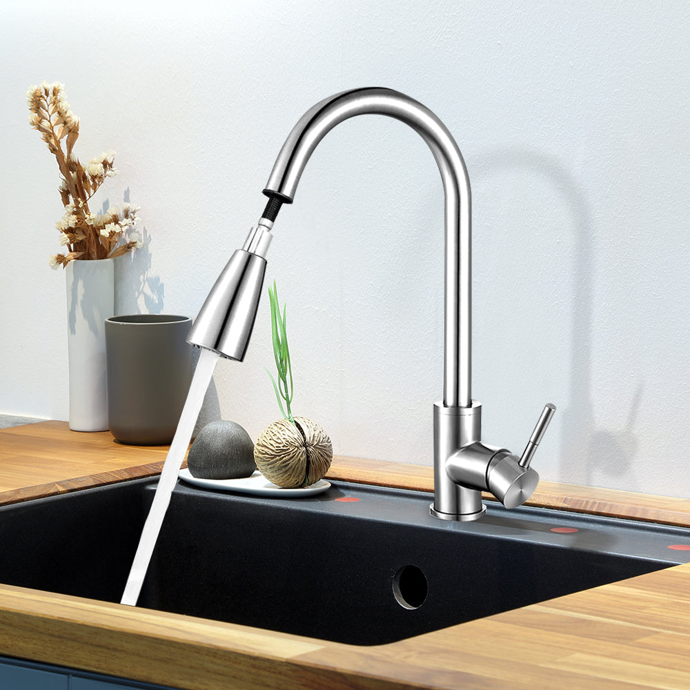 Cefito Pull-out Mixer Faucet Tap - Silver