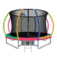 Everfit 10FT Trampoline Round Trampolines With Basketball Hoop Kids Present Gift Enclosure Safety Net Pad Outdoor Multi-coloured