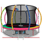 Everfit 10FT Trampoline Round Trampolines With Basketball Hoop Kids Present Gift Enclosure Safety Net Pad Outdoor Multi-coloured