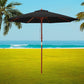 Instahut Outdoor Umbrella 2.7M Pole Cantilever Stand Garden Umbrellas Patio Black