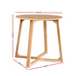Artiss Coffee Table Round Side Tables Nightstand Bedside Furniture Wooden Beige