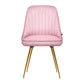 Artiss Set of 2 Dining Chairs Retro Chair Cafe Kitchen Modern Iron Legs Velvet Pink