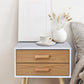 Milano Decor Bedside Table Bronte Drawers Nightstand Unit Cabinet Storage