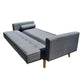 Casa Decor Sicily 2 in 1 Sofa Bed Charcoal 3 Seater Futon Couch Recliner