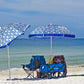 Havana Outdoors Collapsible Beach Trolley Garden Cart Foldable Picnic Navy