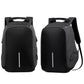 Anti Theft Backpack Waterproof bag School Travel Laptop Bags USB Charging - Black