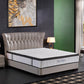 Ergopedic Mattress 5 Zone Latex Pocket Spring Mattress In A Box 30cm - King Single - White  Grey  Black