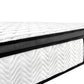Ergopedic Mattress 5 Zone Latex Pocket Spring Mattress In A Box 30cm - Queen - White  Grey  Black