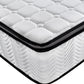Ergopedic Mattress 5 Zone Latex Pocket Spring Mattress In A Box 30cm - Queen - White  Grey  Black