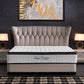Ergopedic Mattress 5 Zone Latex Pocket Spring Mattress In A Box 30cm - Queen - White  Grey  Black