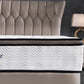 Ergopedic Mattress 5 Zone Latex Pocket Spring Mattress In A Box 30cm - Queen - White  Grey  Black