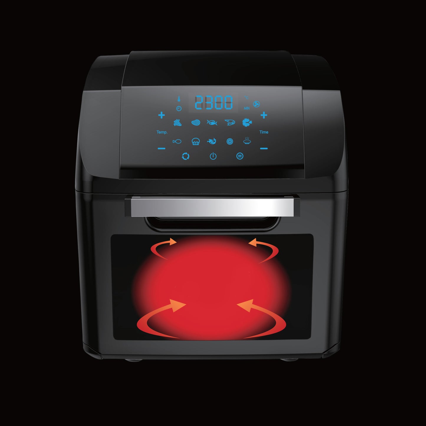 Kitchen Couture Air Fryer 14 Litre Multifunctional Digital Display Black