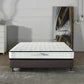 Azure Wood Bed Frame With Comforpedic Mattress Package Deal Bedroom Set - Queen - White  Brown