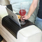 iPhone / iPad Coffee Table Tray Arm Rest Couch Sofa Tablet Stand - Black Bamboo