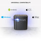 PIQO Projector The world's most smart 1080p mini pocket projector including 7 Accessories (Value Pack)