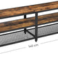 TV Stand for 60-Inch TV with Industrial Style Steel Frame Rustic Brown and Black