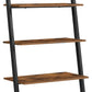 5-Tier Bookshelf Rack, Rustic Brown and Black