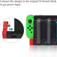 4 in1 Charger Station Stand for Nintendo Switch Joy-con with LED Indication