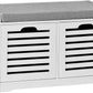 Modern Storage Bench with 2 Drawer/Baskets for Toys