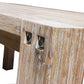 Sturdy 2 Metre table White Brush Finish