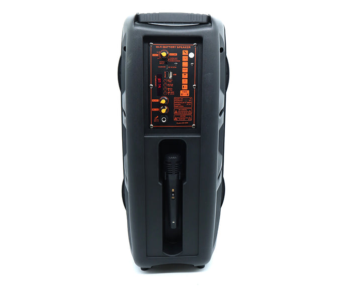 Precision Audio Dual 8" Portable Karaoke Bluetooth Party Speaker  AO8209