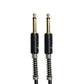 Precision Audio 5 Pack 1/4" To 1/4" 6.35mm Deluxe Coil Studio Guitar Lead Straight to Straight GLEADC10 10m