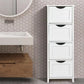 Sian Chest Of Drawers Storage Cabinet - White