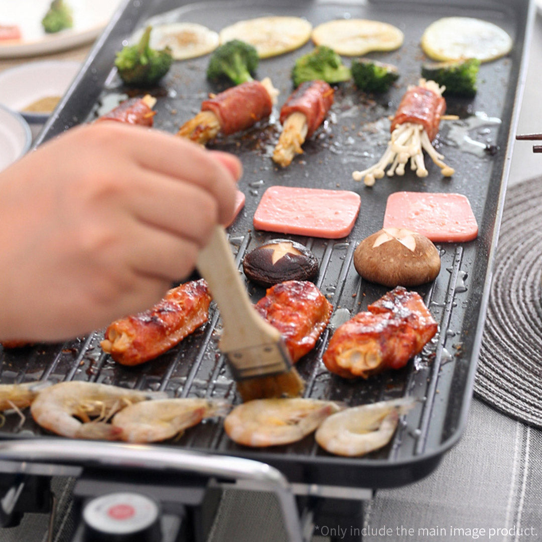 SOGA 68cm Electric BBQ Grill Teppanyaki Tough Non-stick Surface Hot Plate Kitchen 6-8 Person