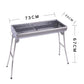 SOGA Skewers Grill Portable Stainless Steel Charcoal BBQ Outdoor 6-8 Persons