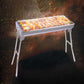 SOGA 2X Skewers Grill Portable Stainless Steel Charcoal BBQ Outdoor 6-8 Persons