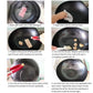 SOGA Cast Iron Bacon Meat Steak Press Grill BBQ with Wood Handle Weight Plate