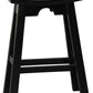 Wooden Kitchen Bench Stool 64cm (Black)