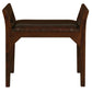 Leather Single Seater Stool (Mahogany)
