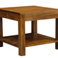 Amsterdam Lamp Table 60 x 60 cm (Light Pecan)