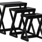 Z Style Nest of Table (Black)