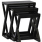 Z Style Nest of Table (Black)