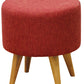 Round Ottoman (Cherry Red)