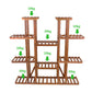 6-Tier Wooden Plant Stand Flower Pot Planter Rack Shelf Bonsai Holder Indoor Garden Dec