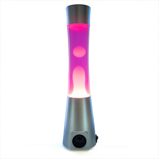 Silver/Pink/White Motion Lamp Bluetooth Speaker