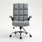 Soft Linen Home Ergonomic Swivel Adjustable Tilt Angle and Flip-up Arms Office Chair