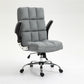 Soft Linen Home Ergonomic Swivel Adjustable Tilt Angle and Flip-up Arms Office Chair