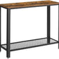 VASAGLE Console Table Rustic Brown and Black LNT80X