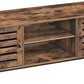 VASAGLE TV Stand Console Unit with Shelves Storage Rustic Brown and Black LTV43BX