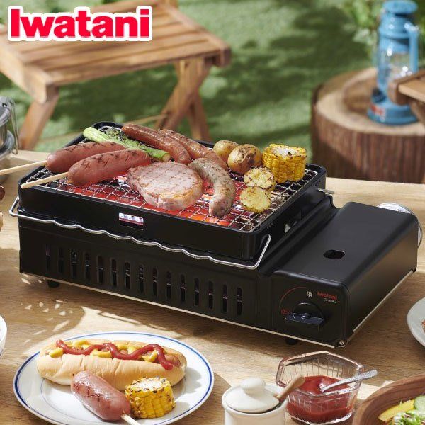 Iwatani Kebab BBQ 2-in-1 Table Oven Made in Japan 409*214*134cm